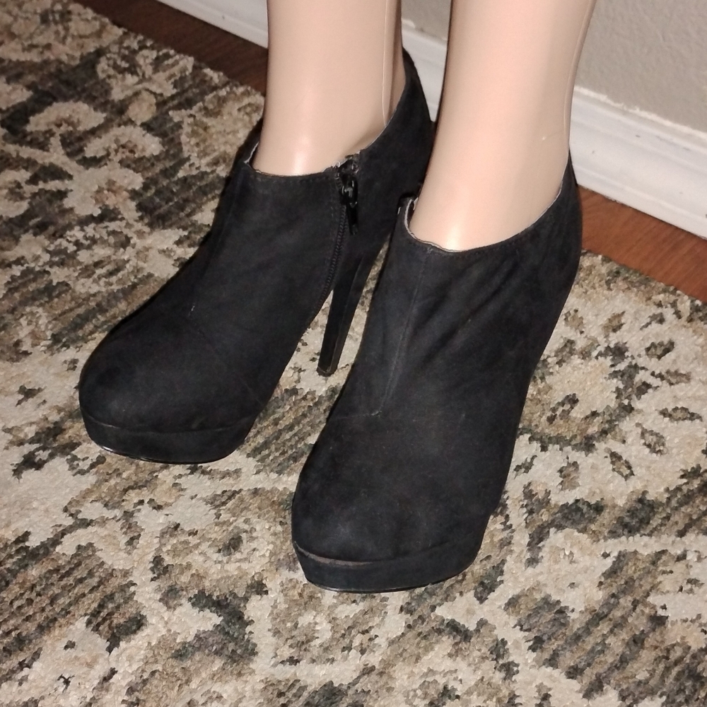 Black Suede Ankle Boots